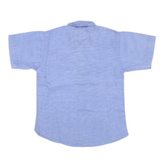 Boys Casual Chambray Shirt Half Sleeves -Light Blue, Kids, Boys Shirts, Chase Value, Chase Value