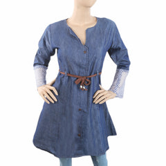 Women's Denim Top (5299-C) - Blue, Women, T-Shirts And Tops, Chase Value, Chase Value