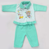 Newborn Girl Full Sleeves Polar Suit 8282 - Green, Kids, NB Girls Sets And Suits, Chase Value, Chase Value