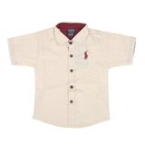 Boys Chambray Half Sleeves Casual Shirt - Fawn, Kids, Boys Shirts, Chase Value, Chase Value
