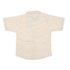 Boys Chambray Half Sleeves Casual Shirt - Fawn, Kids, Boys Shirts, Chase Value, Chase Value