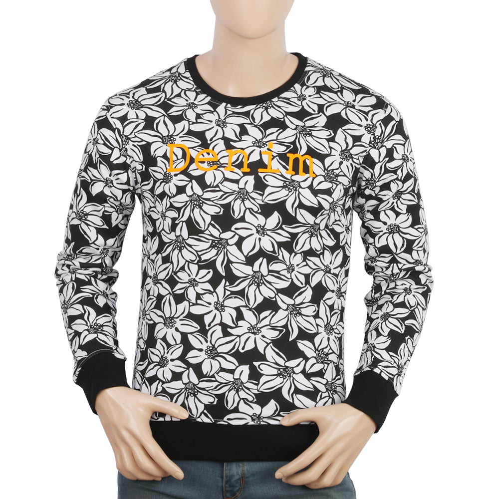 Men's Fleece Sweatshirt - Black, Men's Sweater & Sweat Shirts, Chase Value, Chase Value