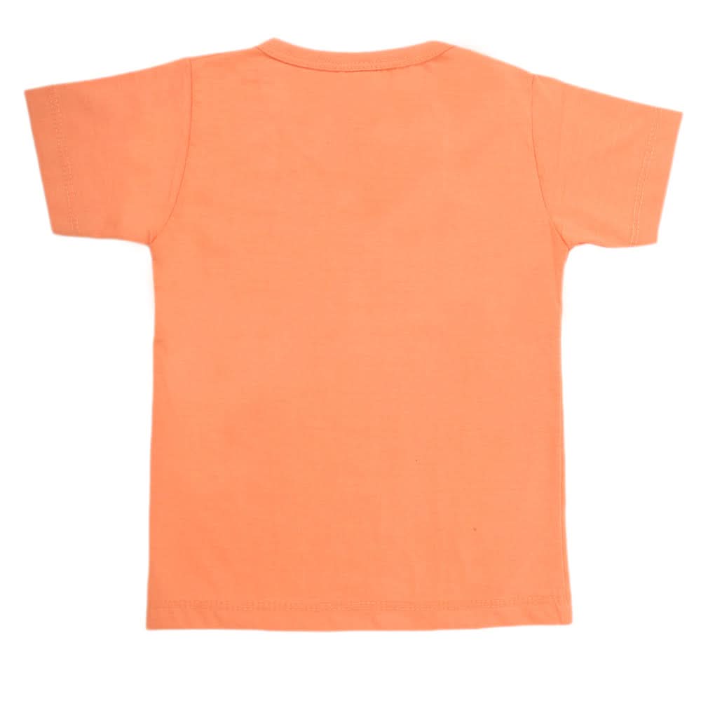 Boys Half Sleeves T-Shirt - Orange, Kids, Boys T-Shirts, Chase Value, Chase Value
