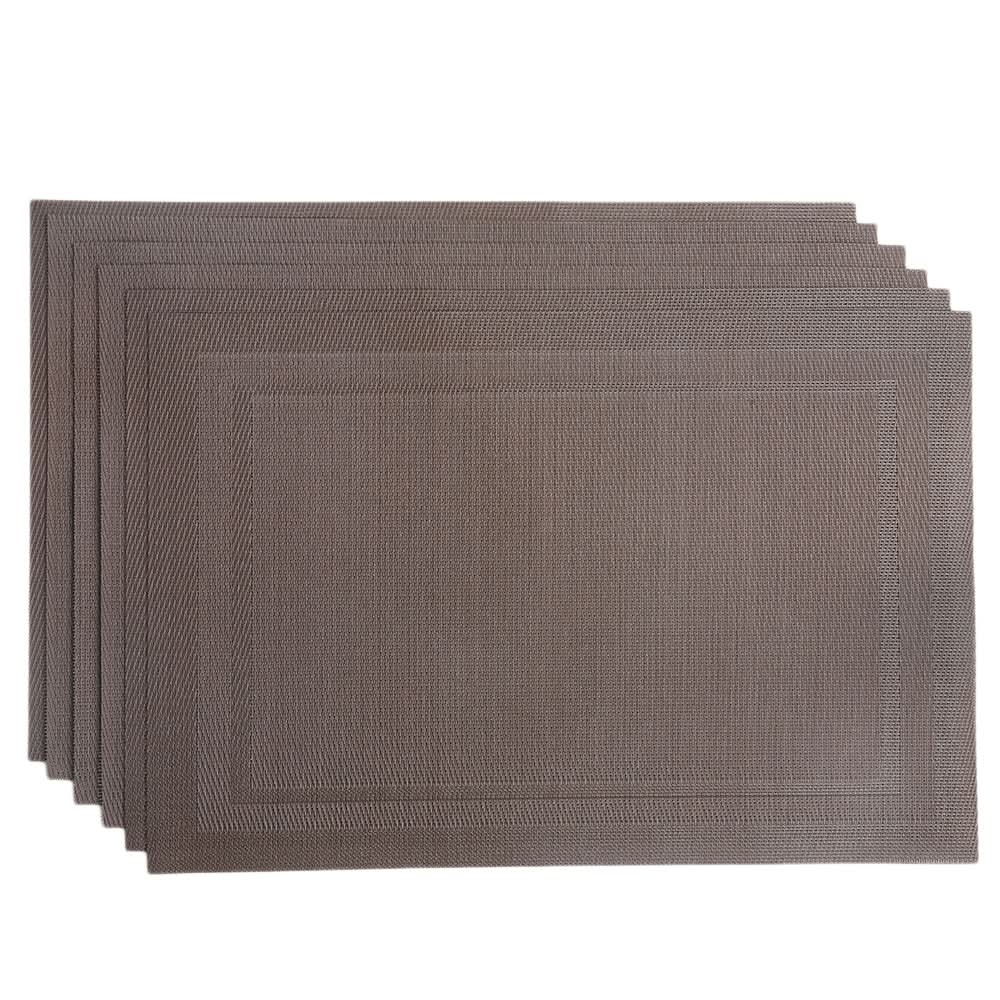 Table Mat 6Pcs - A - Coffee, Home & Lifestyle, Mats, Chase Value, Chase Value