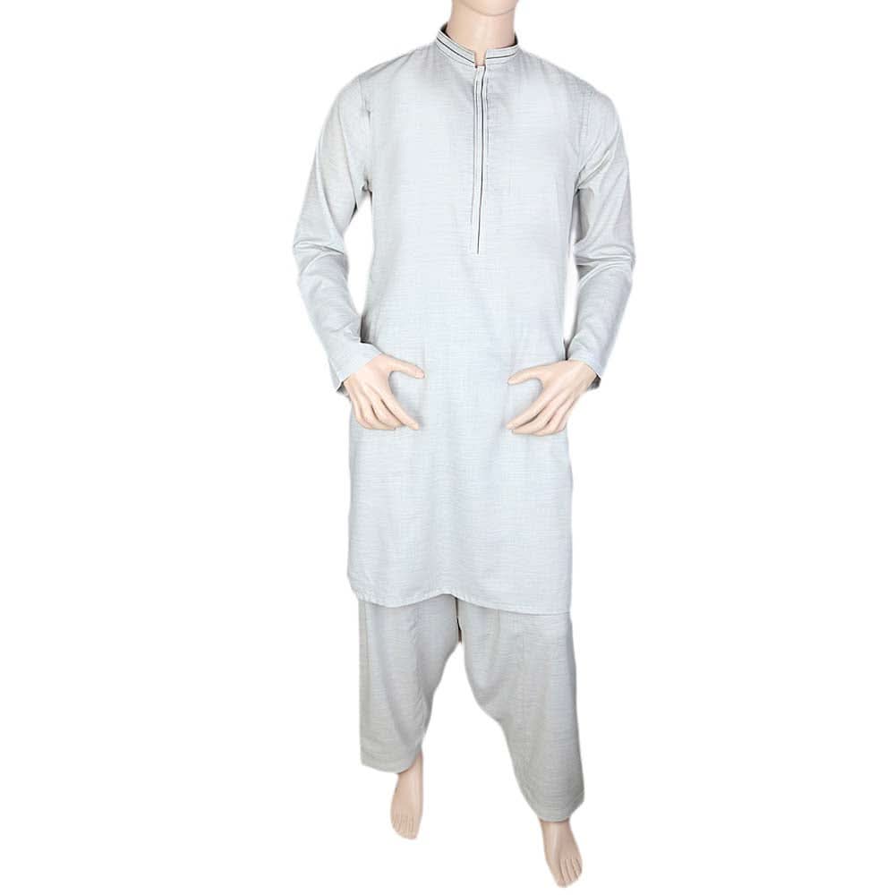 Men's Slim Fit Kurta Shalwar - Fancy - Grey, Men, Shalwar Kameez, Chase Value, Chase Value