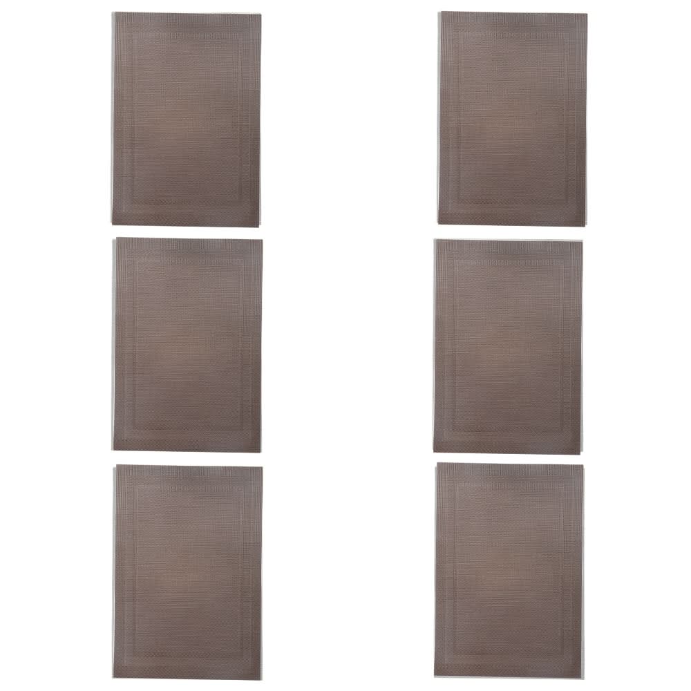 Table Mat 6Pcs - A - Coffee, Home & Lifestyle, Mats, Chase Value, Chase Value