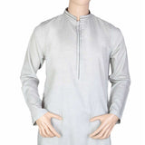 Men's Slim Fit Kurta Shalwar - Fancy - Grey, Men, Shalwar Kameez, Chase Value, Chase Value