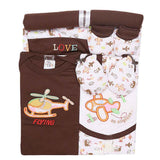 Newborn Baby Gift Suits (8 Pcs) - Brown, Newborn Baby Accessories, Chase Value, Chase Value