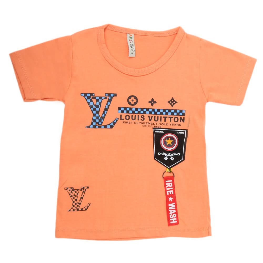 Boys Half Sleeves T-Shirt - Orange, Kids, Boys T-Shirts, Chase Value, Chase Value