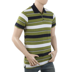 Men's Half Sleeves Polo T-Shirt - Green, Men, T-Shirts And Polos, Chase Value, Chase Value