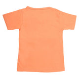 Boys Half Sleeves T-Shirt - Orange, Kids, Boys T-Shirts, Chase Value, Chase Value