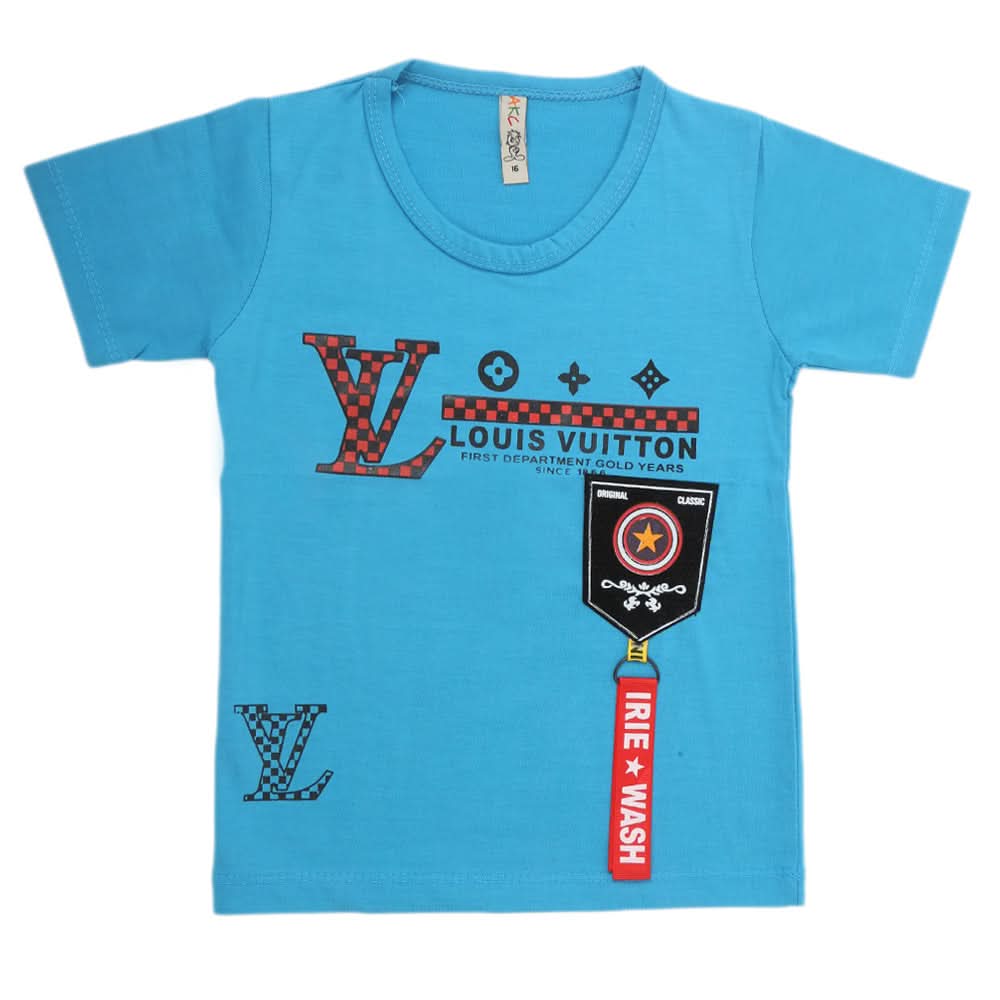Boys Half Sleeves T-Shirt - Blue, Kids, Boys T-Shirts, Chase Value, Chase Value