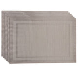 Table Mat with Runner 7Pcs - C - Beige, Home & Lifestyle, Mats, Chase Value, Chase Value