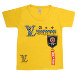 Boys Half Sleeves T-Shirt - Yellow, Kids, Boys T-Shirts, Chase Value, Chase Value