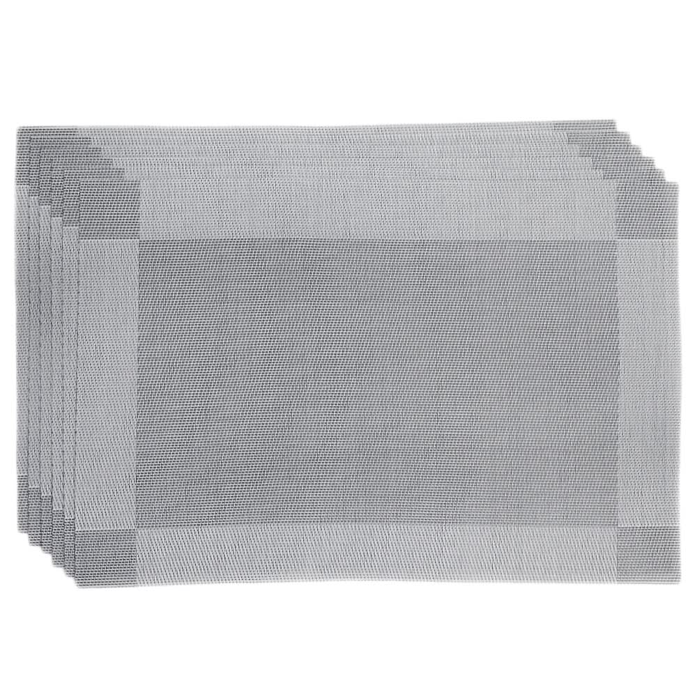 Table Mat 6Pcs - B - Silver, Home & Lifestyle, Mats, Chase Value, Chase Value