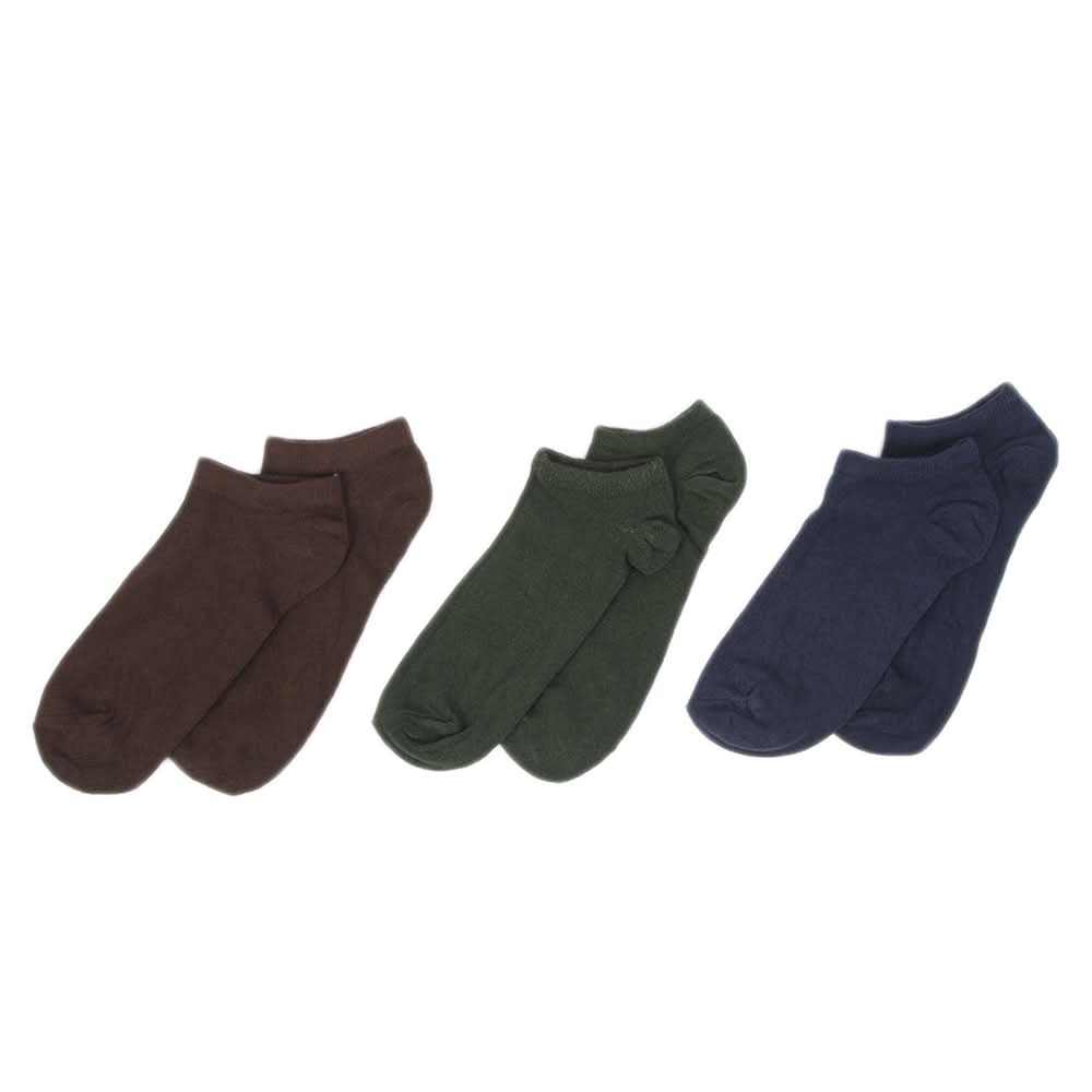 Boys 3Pcs Ankle Socks - Multi, Boys Socks, Chase Value, Chase Value