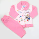 Newborn Girl Full Sleeves Polar Suit 1718 - Pink, Kids, NB Girls Sets And Suits, Chase Value, Chase Value