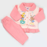 Newborn Girl Full Sleeves Polar Suit 5374 - Pink, Kids, NB Girls Sets And Suits, Chase Value, Chase Value