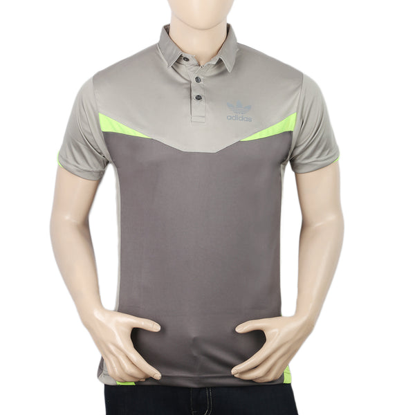 Men's Half Sleeves Polo T-Shirt - Grey, Men, T-Shirts And Polos, Chase Value, Chase Value