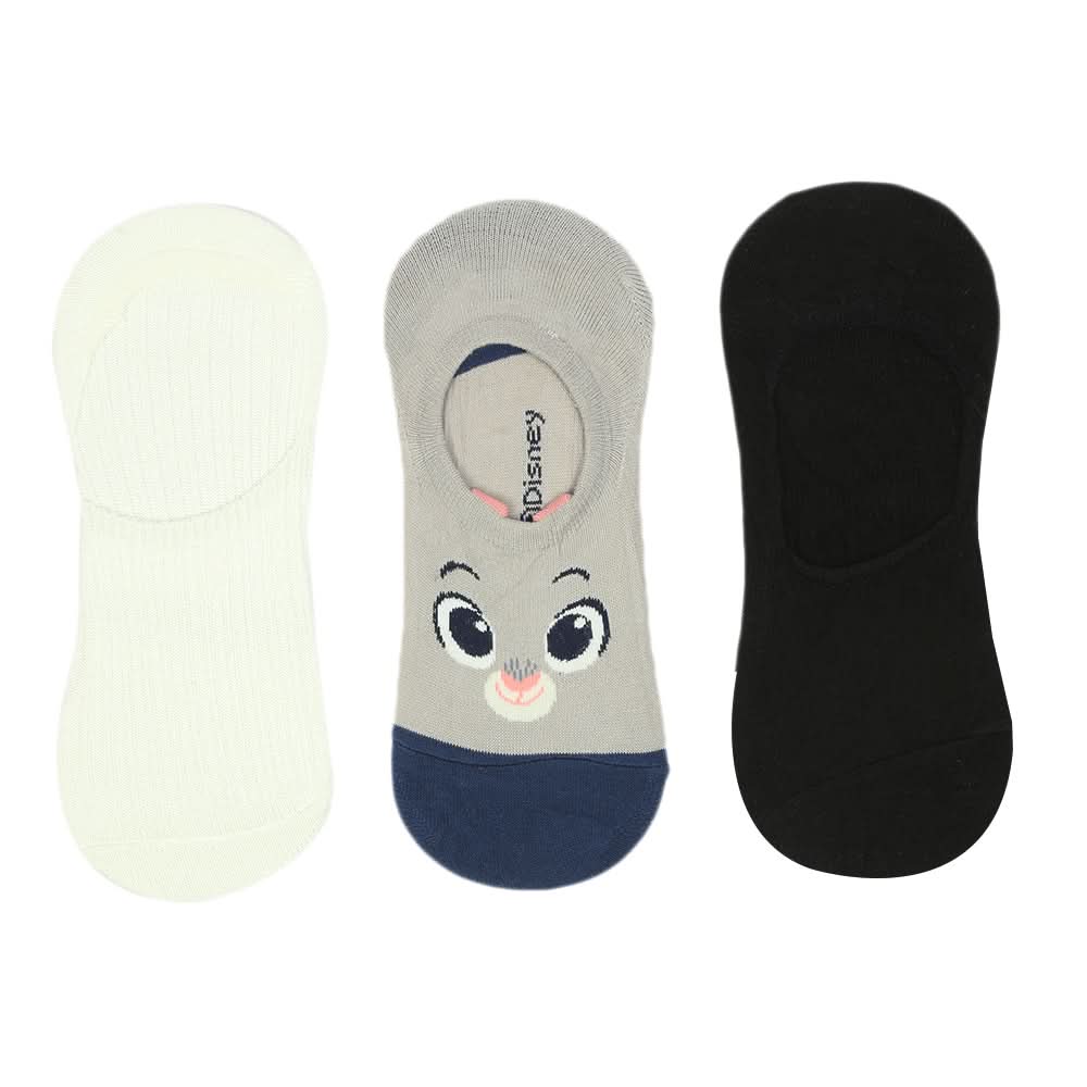 Women's 3pcs Loafer Socks - Multi, Women Socks Stocking & Gloves, Chase Value, Chase Value