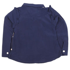 Girls Full Sleeves Shirt - Navy Blue, Kids, Tops, Chase Value, Chase Value