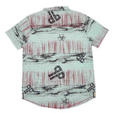 Boys Half Sleeves Printed Shirt - Cyan, Kids, Boys Shirts, Chase Value, Chase Value