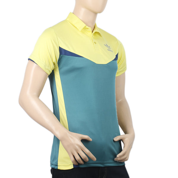Men's Half Sleeves Polo T-Shirt - Lemon, Men, T-Shirts And Polos, Chase Value, Chase Value