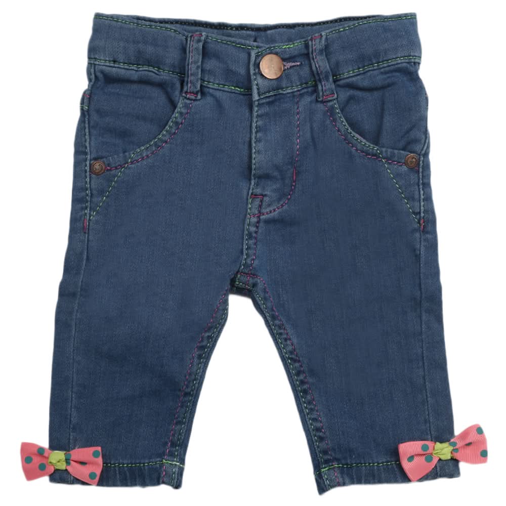 Newborn Girls Denim Pant - Light Blue, Kids, Newborn Girls Shorts Skirts And Pants, Chase Value, Chase Value