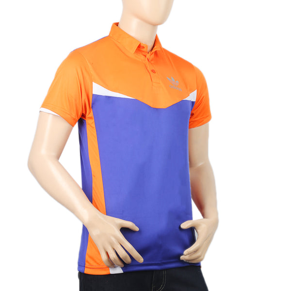 Men's Half Sleeves Polo T-Shirt - Orange, Men, T-Shirts And Polos, Chase Value, Chase Value