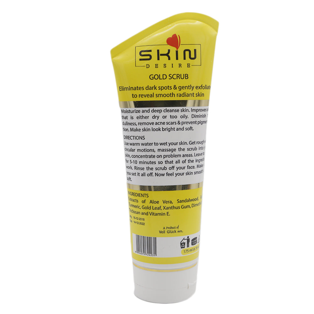 Skin Desire Gold Scrub 175ml - Gold Scrub, Beauty & Personal Care, Scrubs, Chase Value, Chase Value