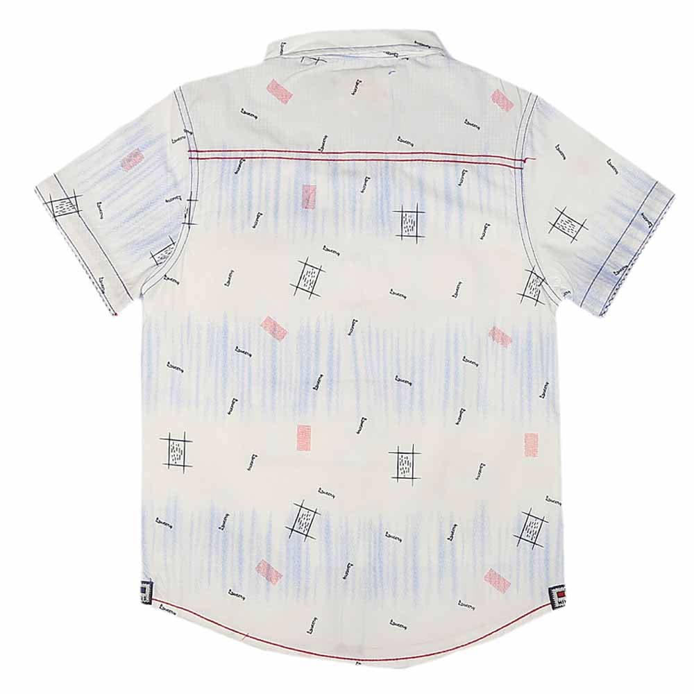 Boys Half Sleeves Printed Shirt -ROYAL BLUE, Kids, Boys Shirts, Chase Value, Chase Value