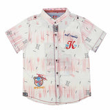 Boys Half Sleeves Printed Shirt - Peach, Kids, Boys Shirts, Chase Value, Chase Value