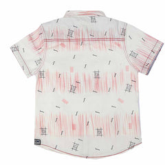 Boys Half Sleeves Printed Shirt - Peach, Kids, Boys Shirts, Chase Value, Chase Value