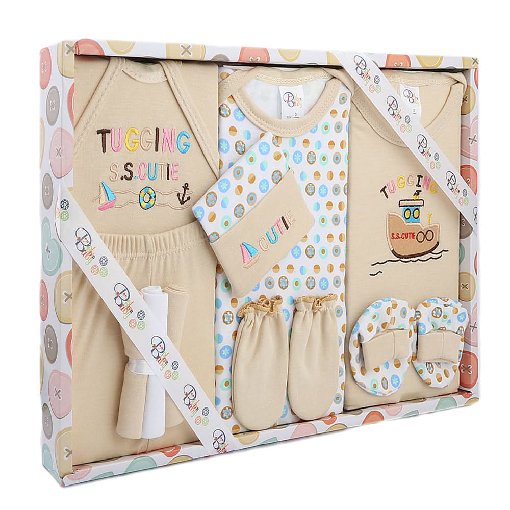 Newborn Gift Set 3Pcs - Beige, Newborn, Chase Value, Chase Value