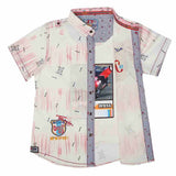 Boys Half Sleeves Printed Shirt - Peach, Kids, Boys Shirts, Chase Value, Chase Value