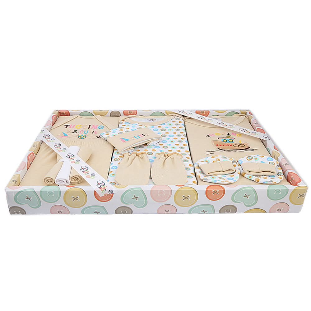 Newborn Gift Set 3Pcs - Beige, Newborn, Chase Value, Chase Value