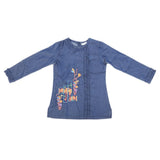 Girls Embroidered Denim Kurti - Blue, Kids, Girls Kurti, Chase Value, Chase Value