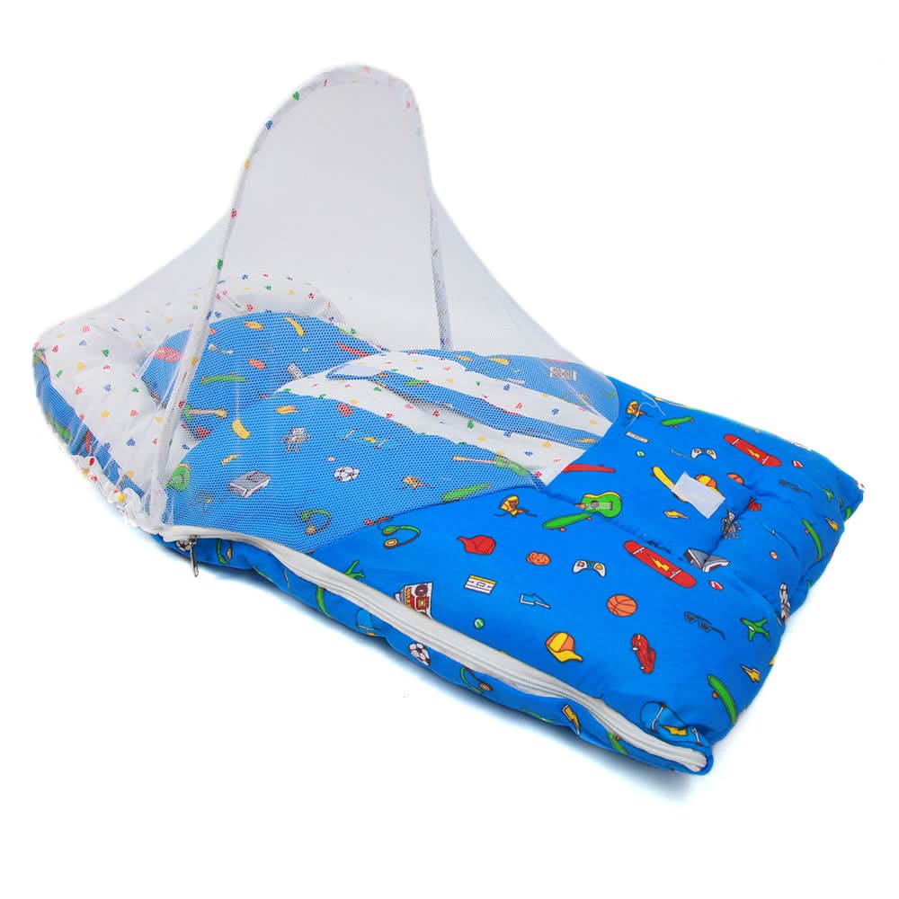 Newborn Sleeping Bag With Net - Blue, Kids, Sleeping Bags, Chase Value, Chase Value