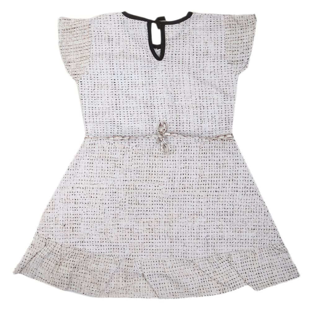 Girls Cotton Frock - Light Brown, Kids, Girls Frocks, Chase Value, Chase Value