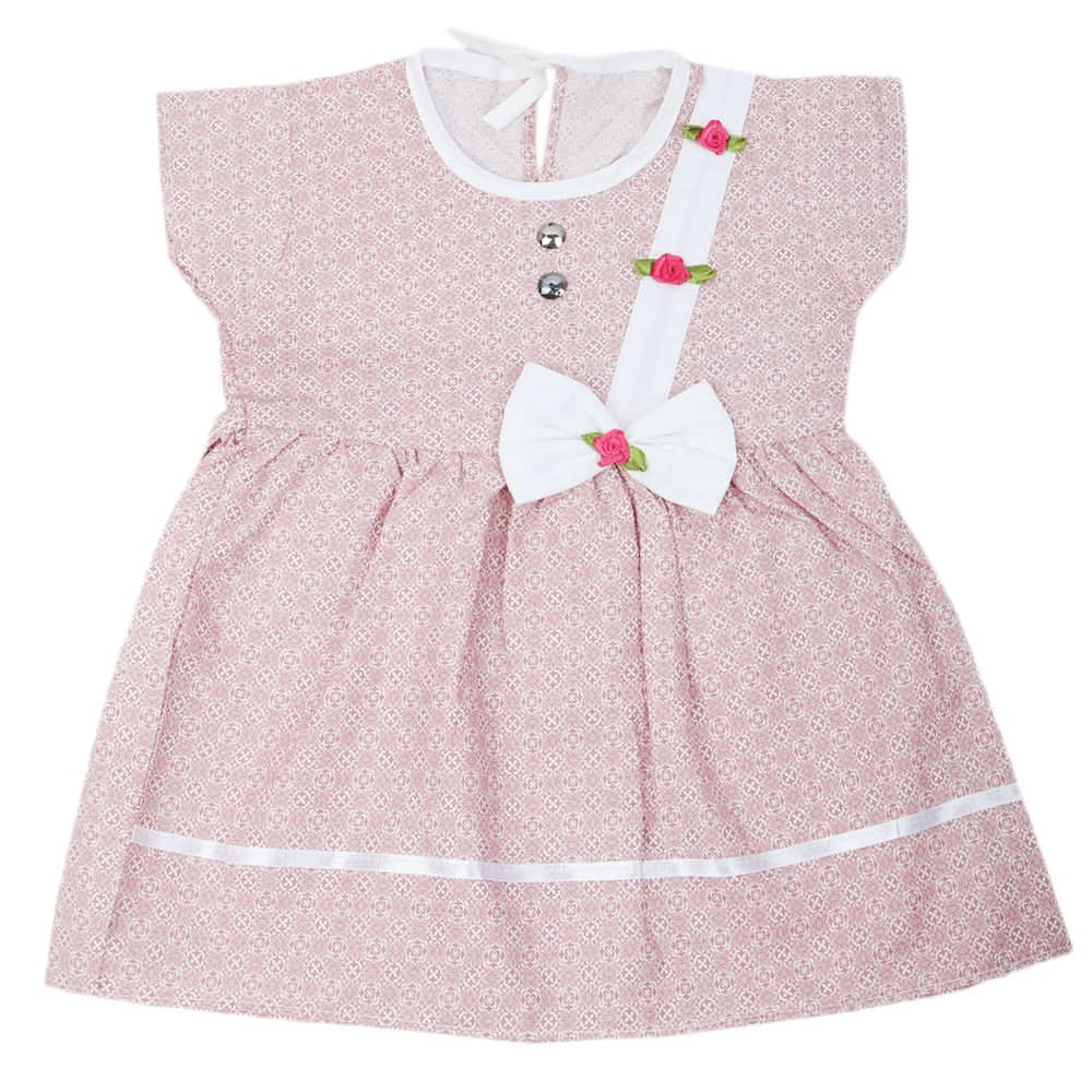 Girls Cotton Frock - Light Brown, Kids, Girls Frocks, Chase Value, Chase Value