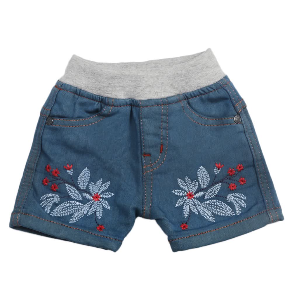 Newborn Girls Short - Light Blue, Kids, Newborn Girls Shorts Skirts And Pants, Chase Value, Chase Value