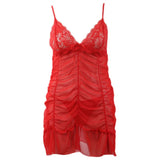 Women's Short Fancy Nighty - Red, Women, Night Suit, Chase Value, Chase Value