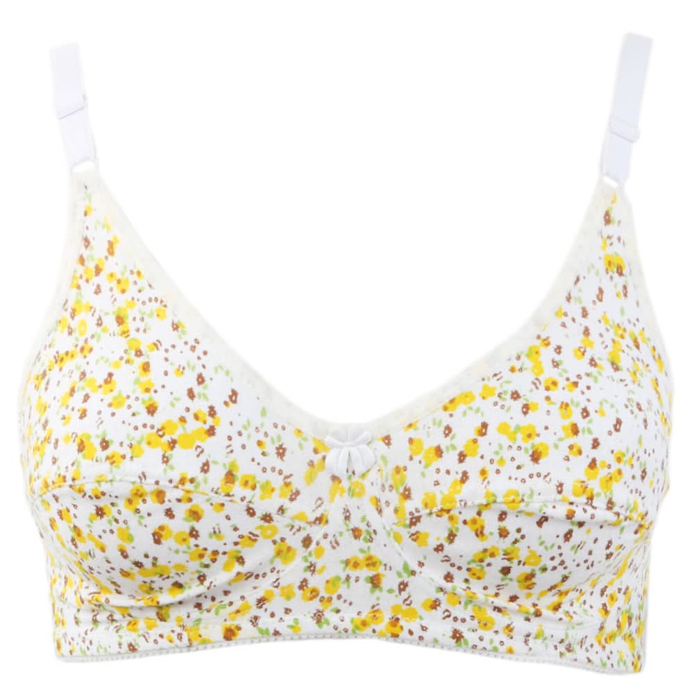Women's Printed Bra - Yellow, Women, Bras, Chase Value, Chase Value