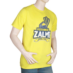 Men's  Peshawar Zalmi T-Shirt - Yellow, Men's Fashion, Chase Value, Chase Value