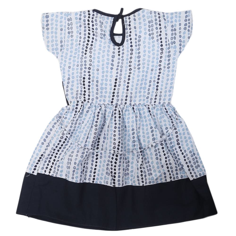 Girls Cotton Frock - Navy Blue, Kids, Girls Frocks, Chase Value, Chase Value