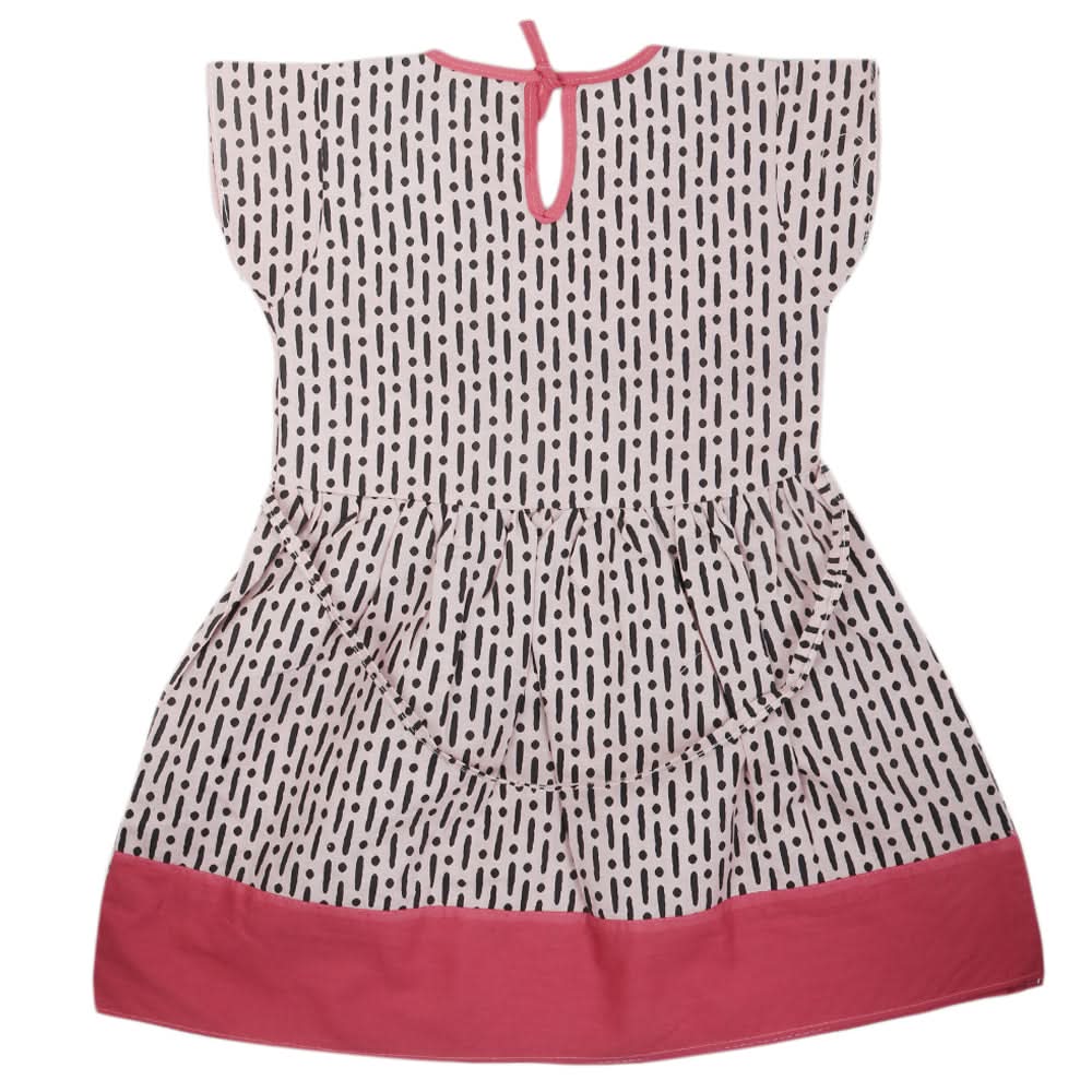 Girls Cotton Frock - Dark Pink, Kids, Girls Frocks, Chase Value, Chase Value