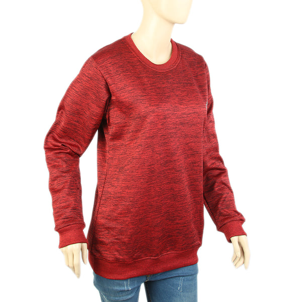 Women's Sweat Shirt - Maroon, Women Sweatshirts & Hoodies, Chase Value, Chase Value