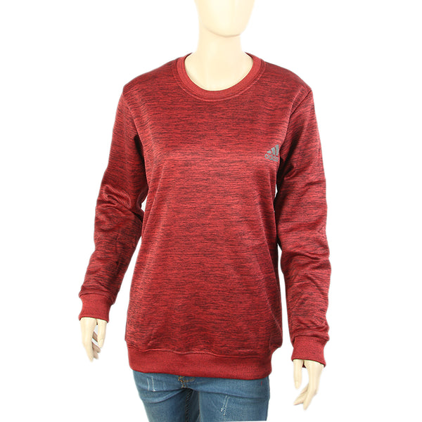 Women's Sweat Shirt - Maroon, Women Sweatshirts & Hoodies, Chase Value, Chase Value