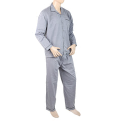 Mens Comfort Stripe Night Suit - Grey, Men, Nightwear, Chase Value, Chase Value