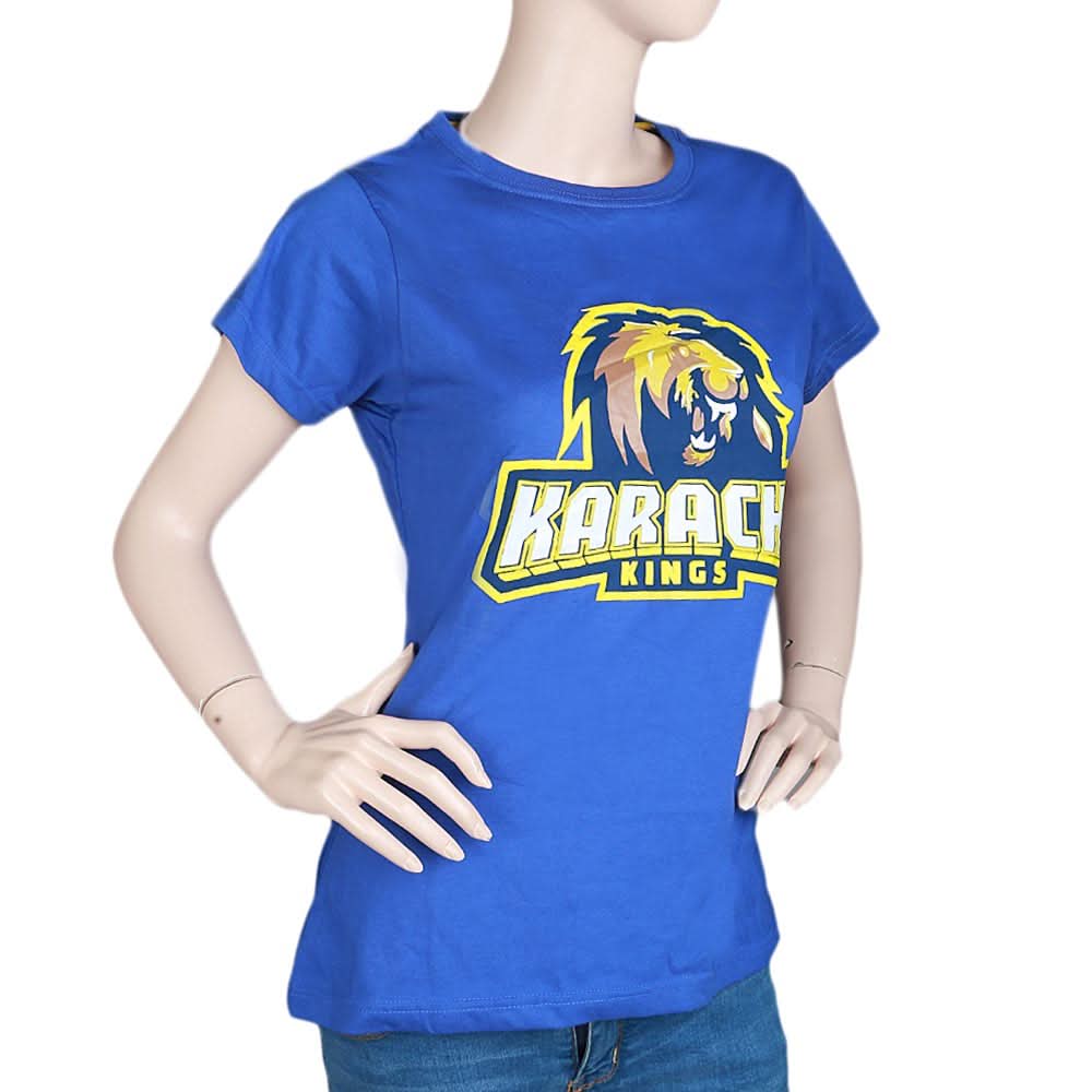Karachi Kings T-Shirt For Women's - Blue, Women's Fashion, Chase Value, Chase Value